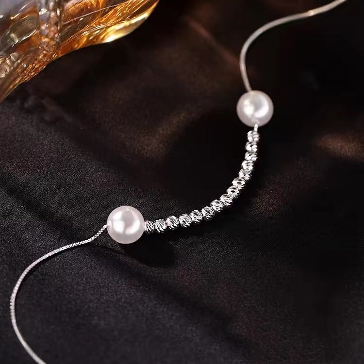 Smile design pearl necklace