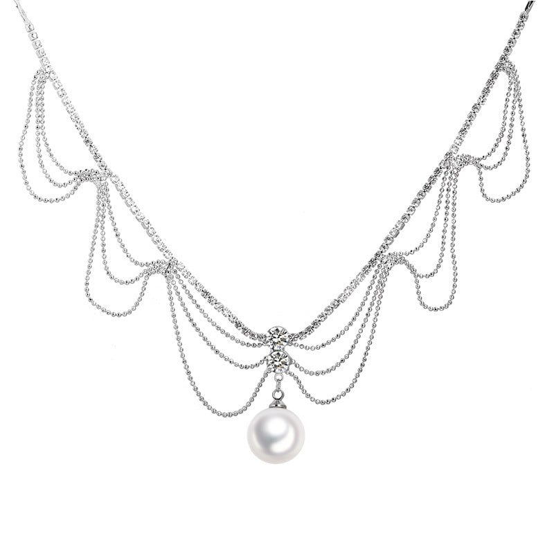 Drunk atmosphere design pearl necklace