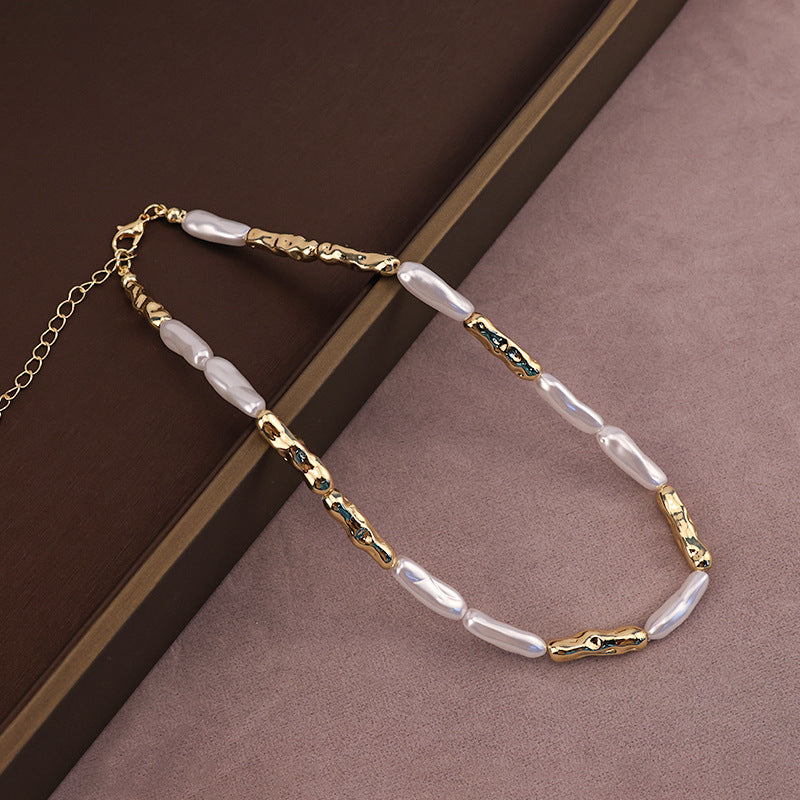 Baroque pearl design necklace