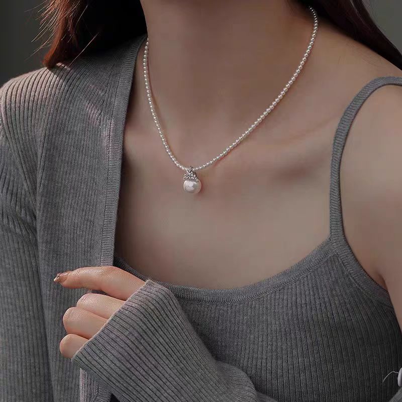 Shijia Pearl Crown Design Necklace