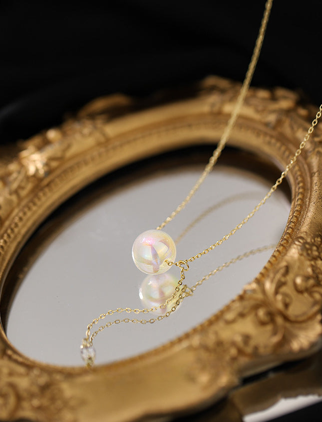 Pearl j simple design necklace