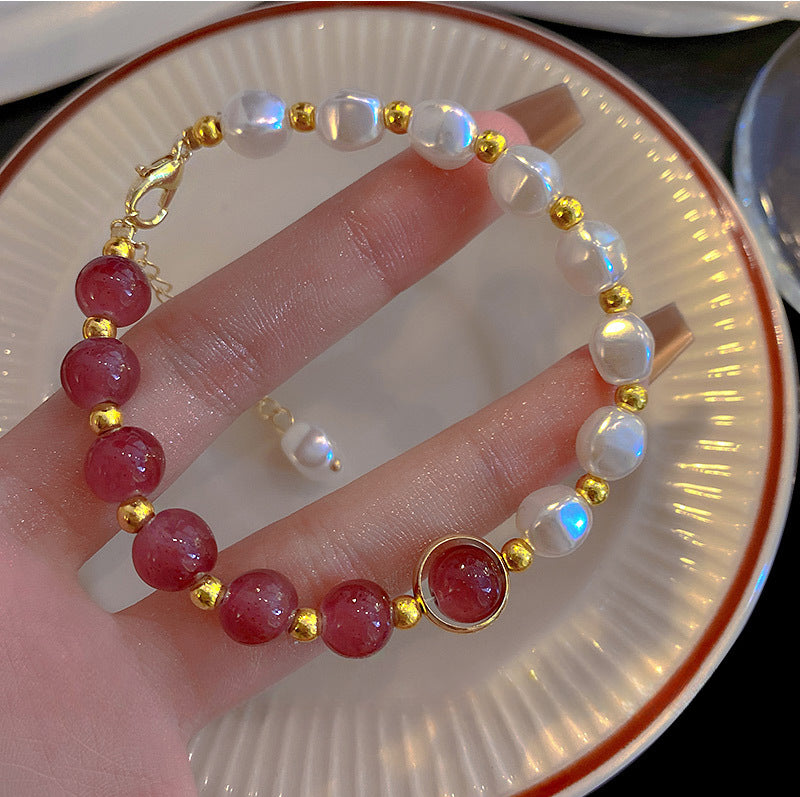 Baroque design pearl bracelet