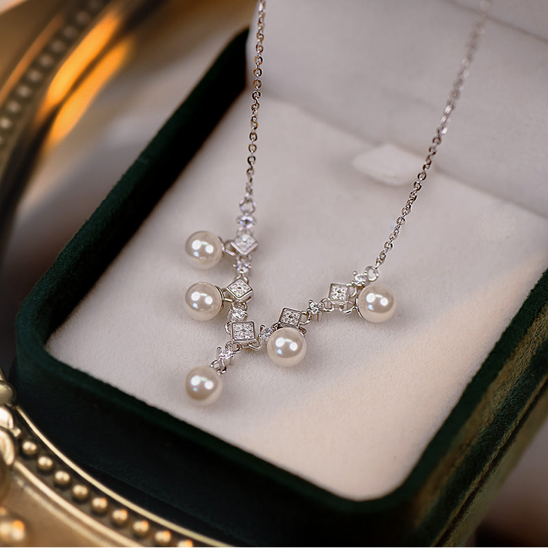 Smart tassel pearl necklace