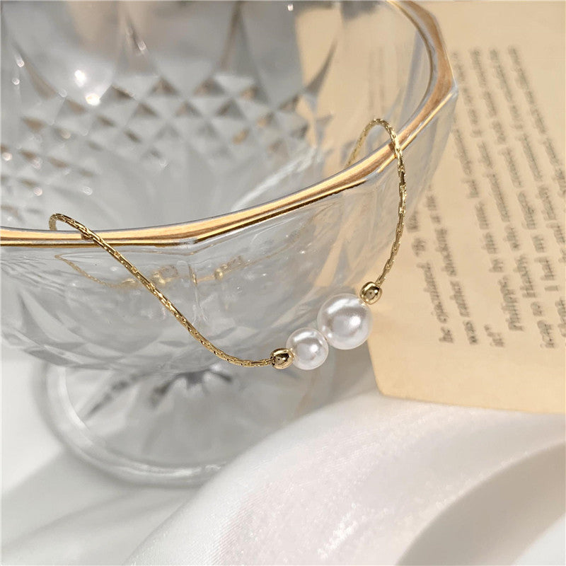 Baroque design pearl bracelet