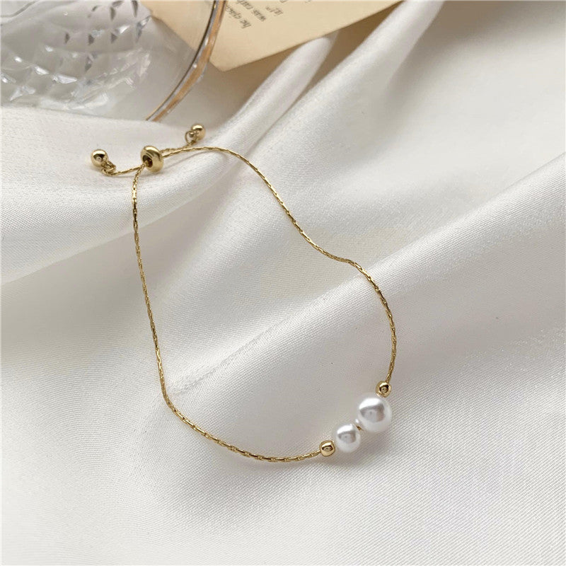 Baroque design pearl bracelet