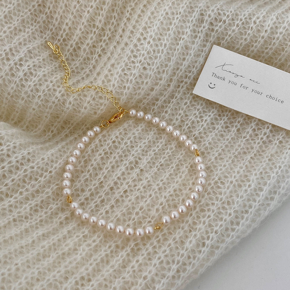 Simple French Pearl Bracelet