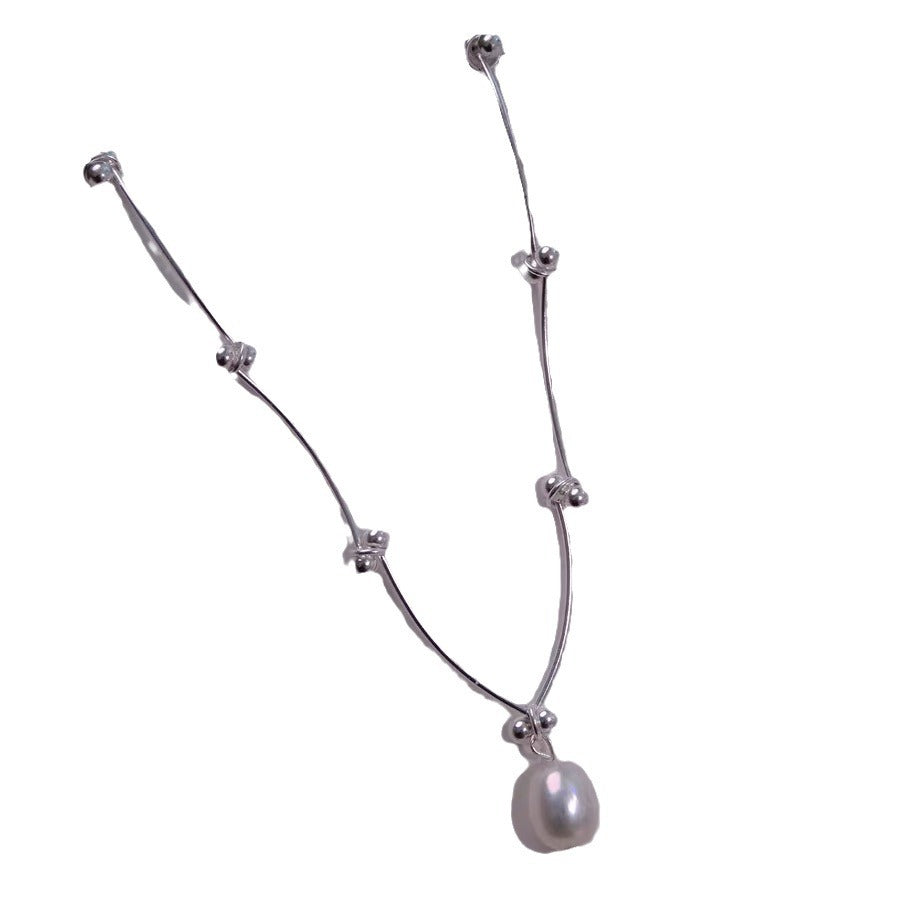 Gypsy Star Design Pearl Necklace
