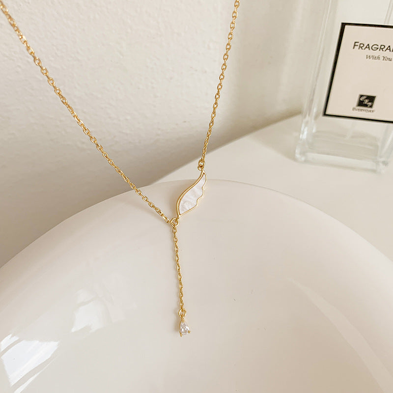 Shell Wings Pearl Necklace