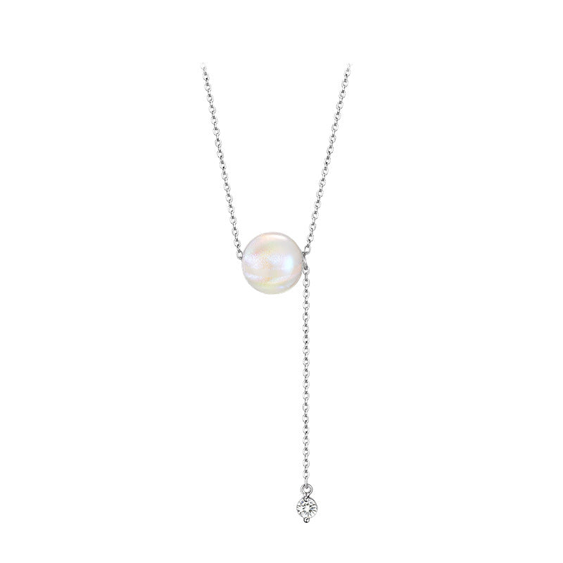 Pearl j simple design necklace