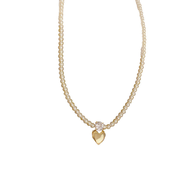Love pearl versatile design necklace
