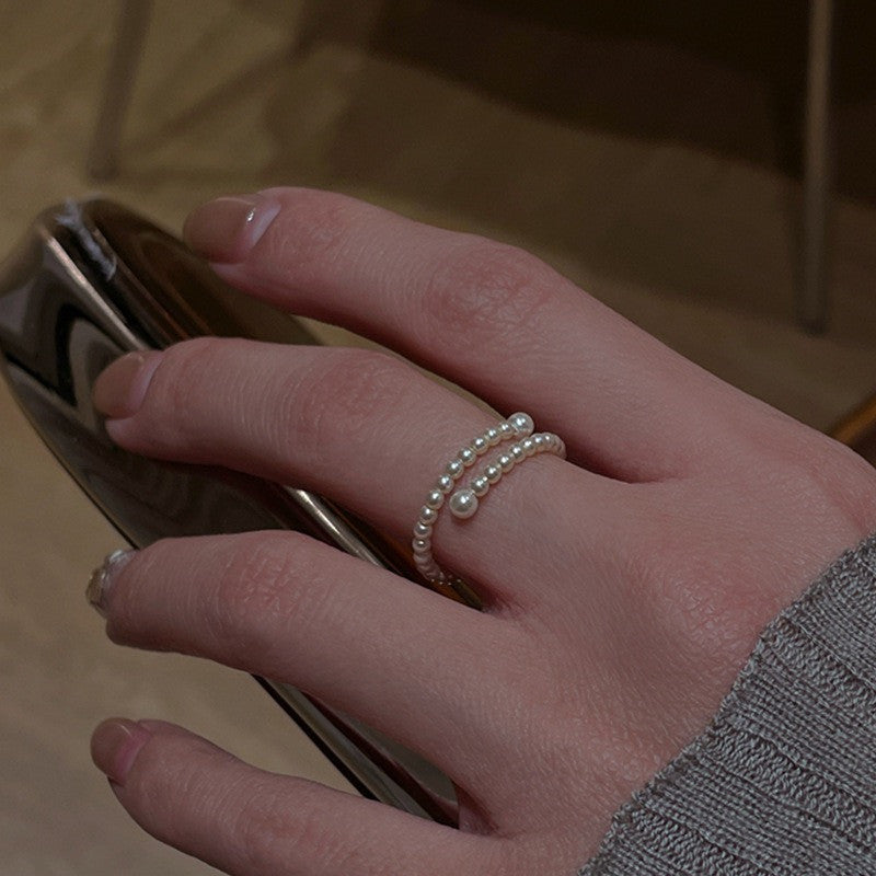 French Gentle Pearl Ring