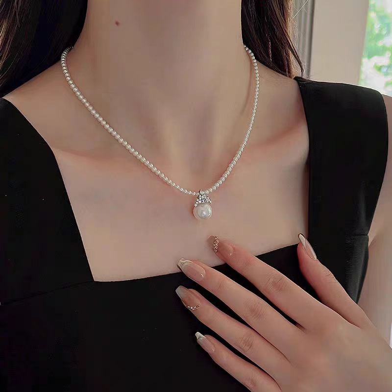 Shijia Pearl Crown Design Necklace