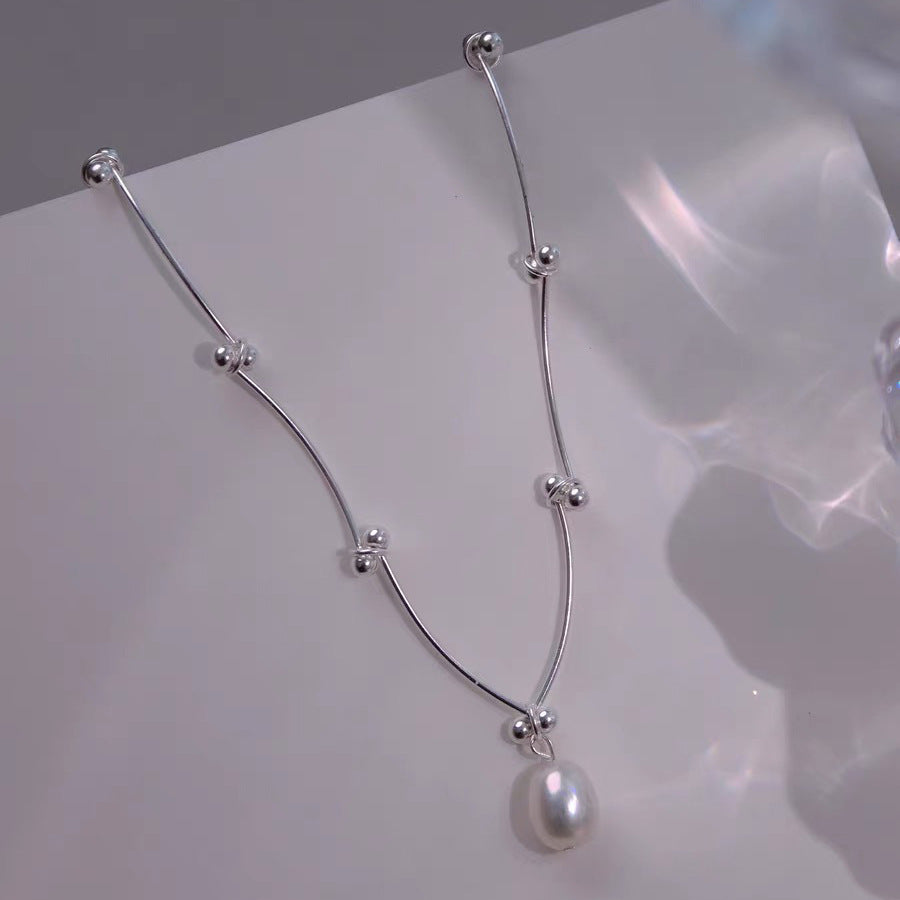Gypsy Star Design Pearl Necklace