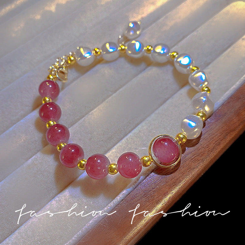 Baroque design pearl bracelet