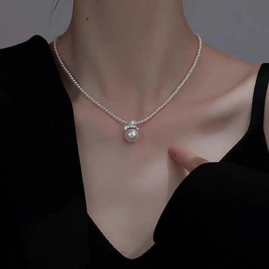 Shijia Pearl Crown Design Necklace