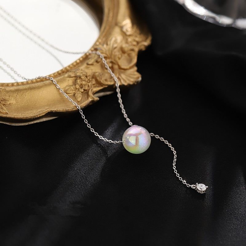 Pearl j simple design necklace