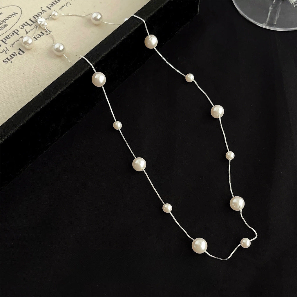 Crystal Pearl Elegant Gypsy Design Necklace