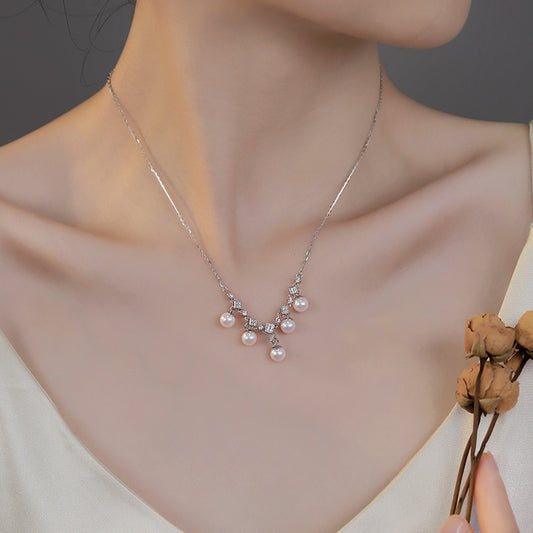 Smart tassel pearl necklace